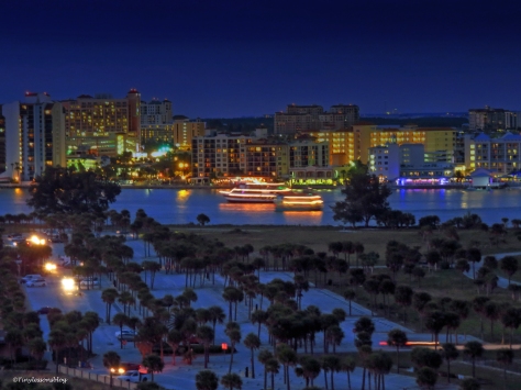 clearwater pass and the sand key park at blue hour